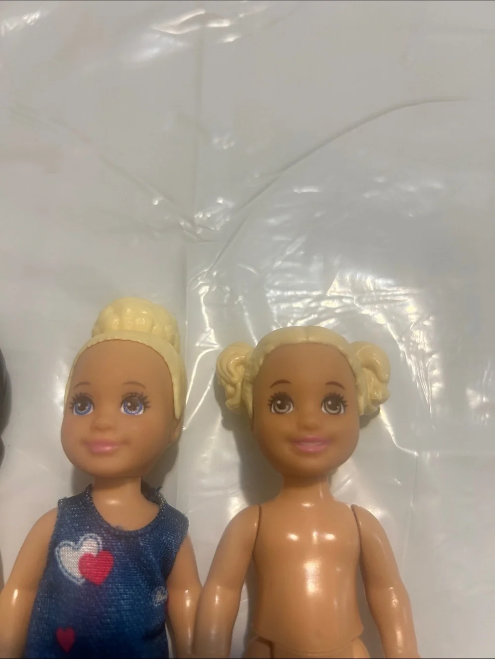 Lotof 3 Small Mattel Barbie Dolls - Blonde & Brown Hair